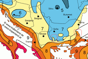 usda-zone-Albanien-Bosnien-Herzigowina-Kroatien-Mazedonien-Serbien-Montenegro-Bulgarien.gif
